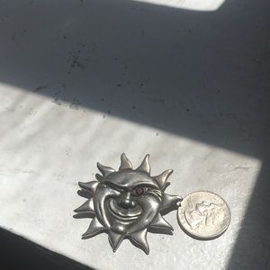 Winking Sun Brooch